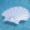 82'' White Seashell Island Swimming Pool Raft Lounger